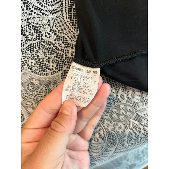 Collette Dinnigan Black Slip Dress Anthropologie Vintage Medium - Picture 6 of 6